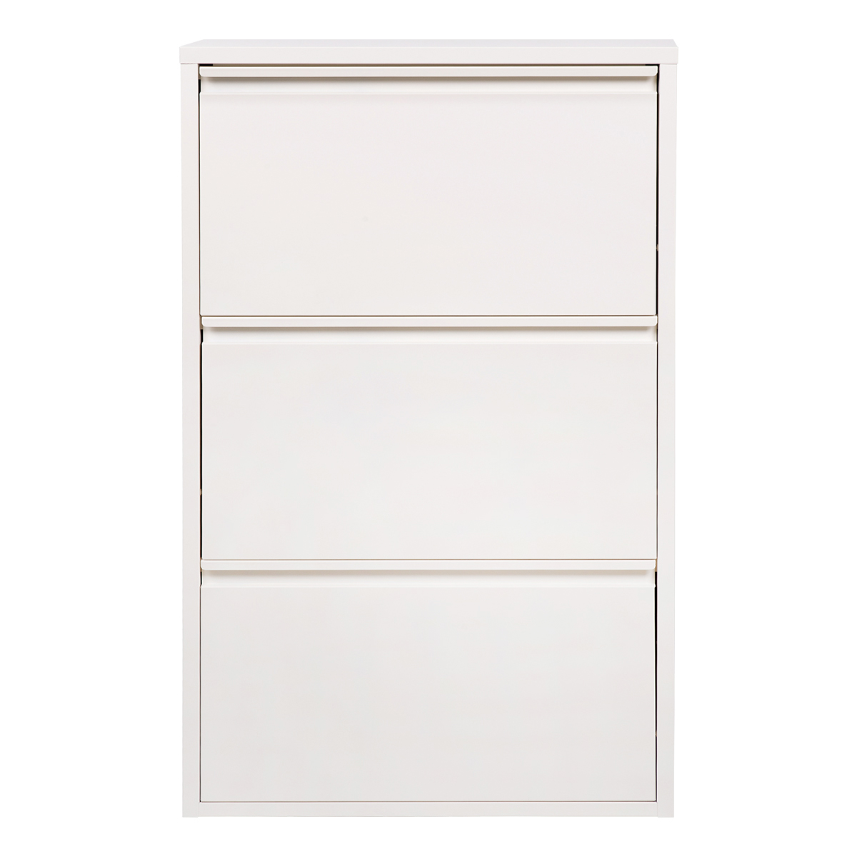 Shoe rack in metal 3 doors