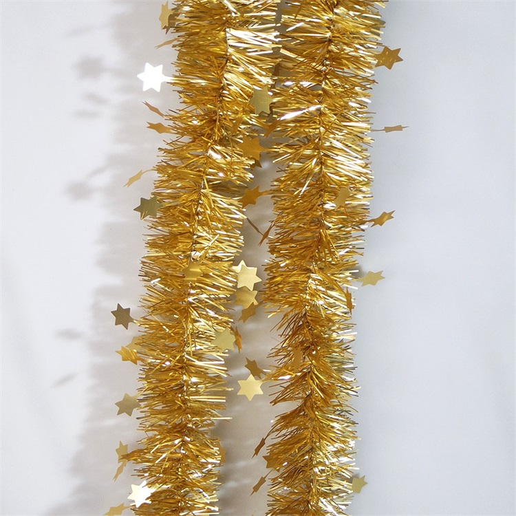 Christmas Festival Decorations Shiny Hanging PET Tinsel