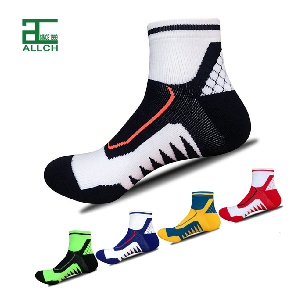 FS000242 Nylon Spandex Basketball Socks Mesh Elite Terry Sport Men Thick Low Cut Socks For Sport