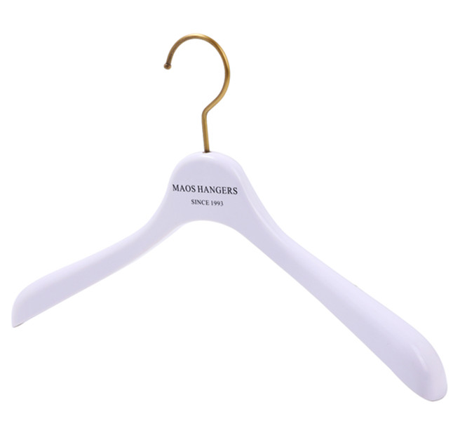 38cm white plastic hanger