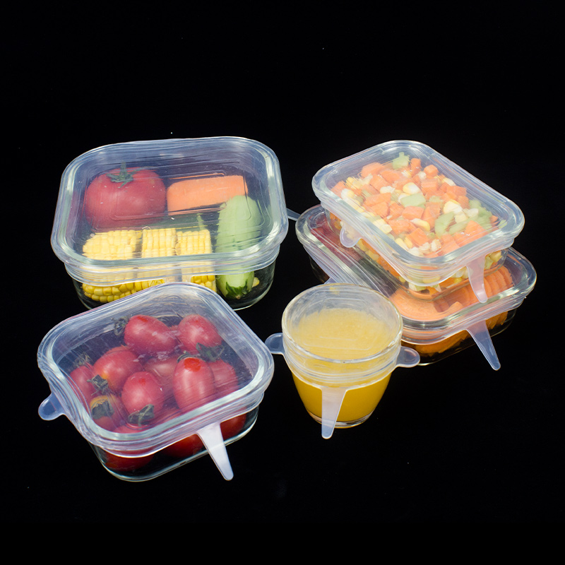 KASU FP301 Set of 6 Square Silicone Stretch Lids