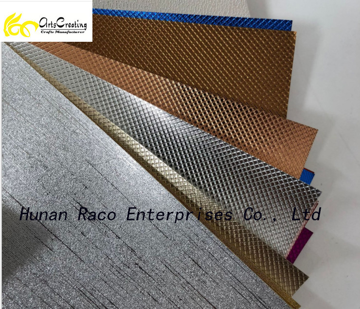 Metallic paper and cardboard