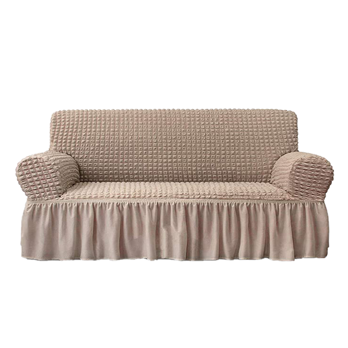 Readortextile Bubble Sofa Cover Spandex Elastic Sofa Slipcover Protector with Skirt 1 2 3 4 Seater