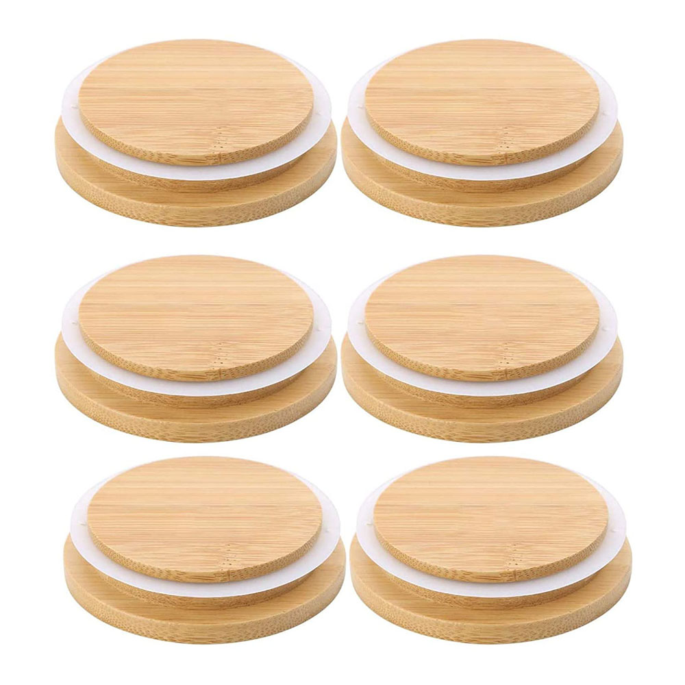 Glass Jar Wooden Lid Wooden Jar Lids Bamboo Jar Lid