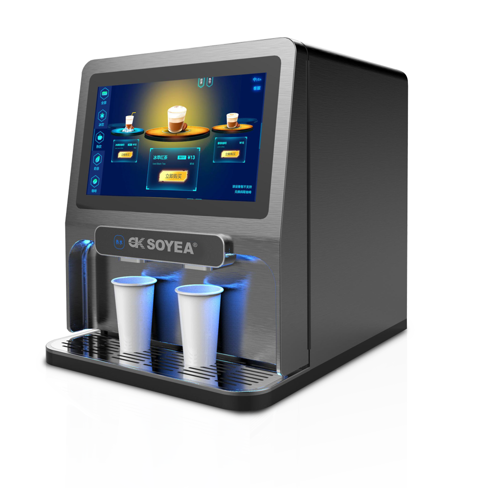 Desktop intelligent freshly ground coffee machine