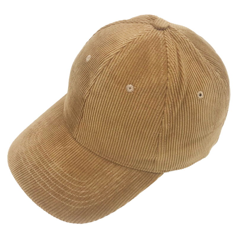 6 panel corduroy baseball cap