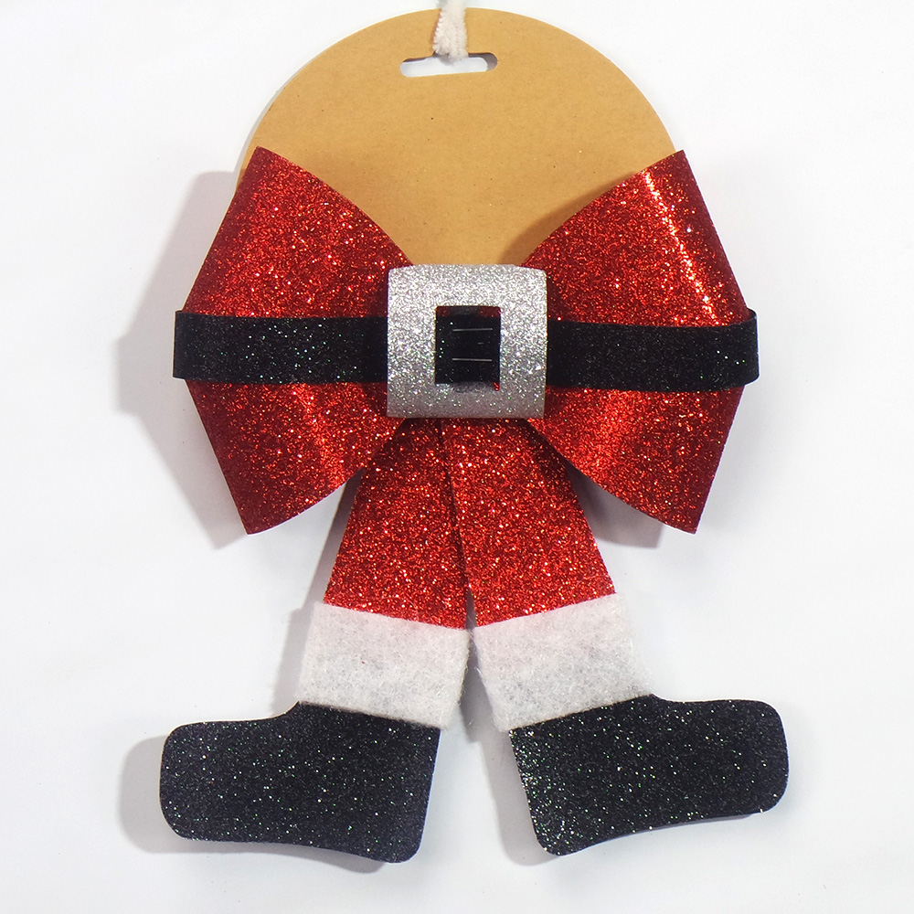 2021Christmas Tree Ornaments SantaBowknot
