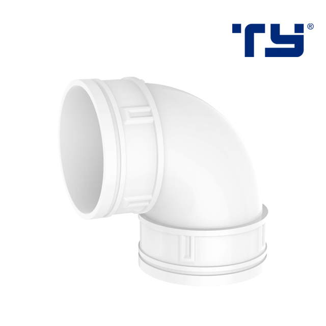 Environmental friendly white PVC pipe fitting