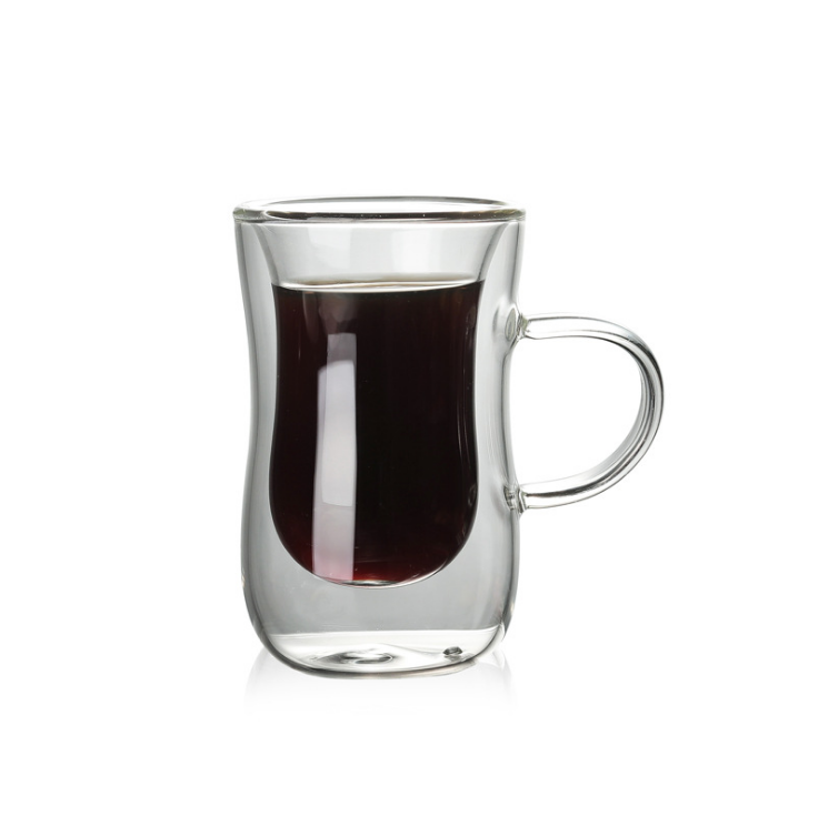 Double coffee mug with handle