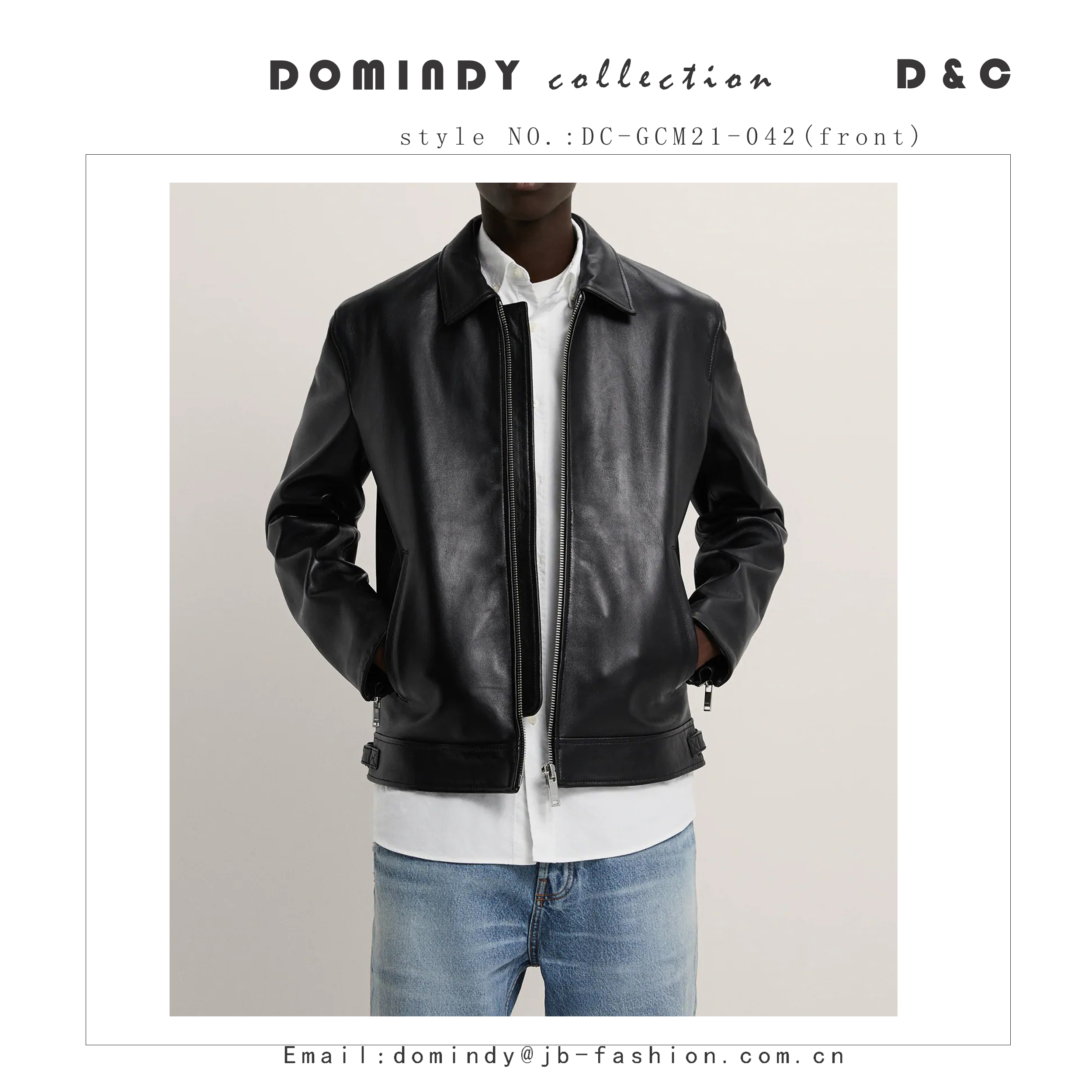 Men's coat/men's leather coat