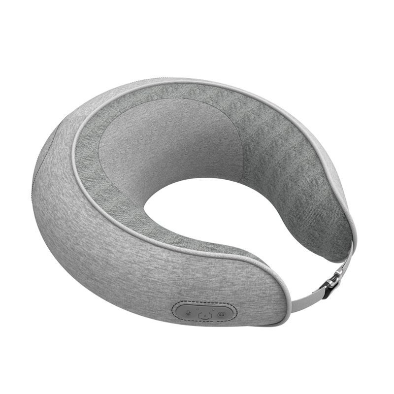 Folding super light weight hidden massage head pillow for travelling