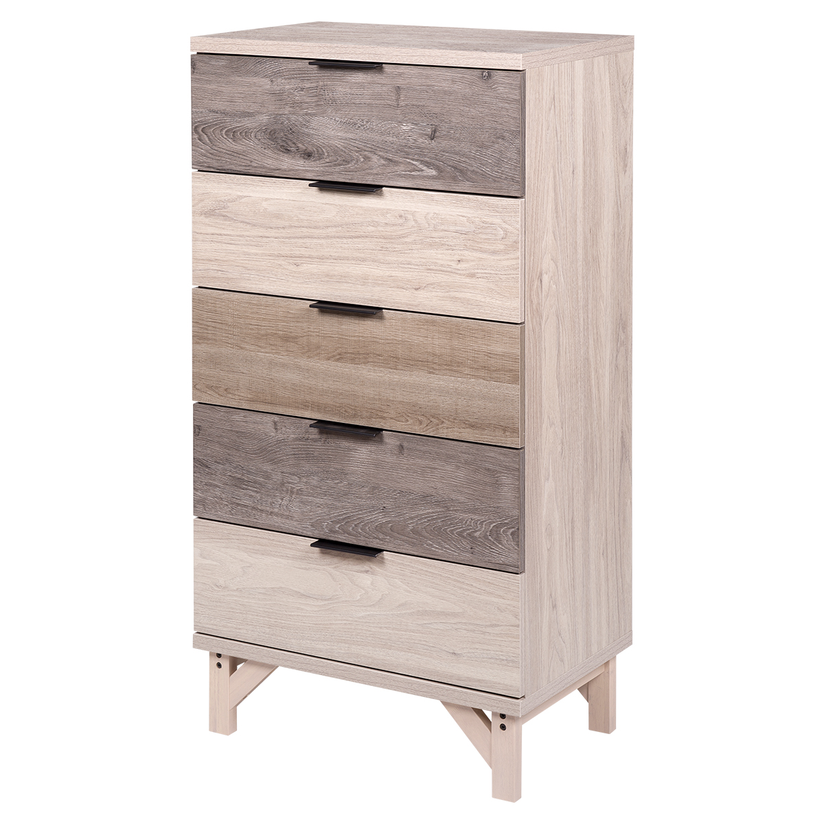 5 drawers high cabinet