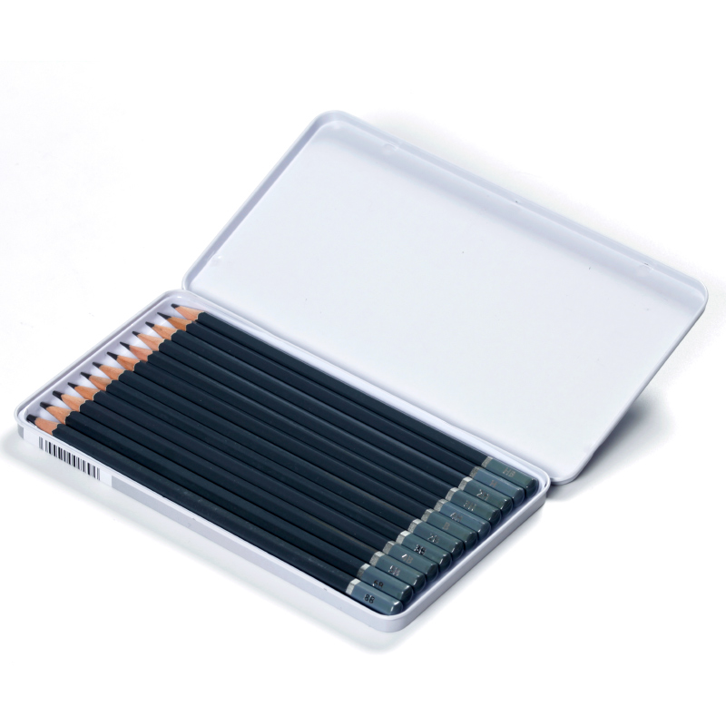 drawing pencil with metal box