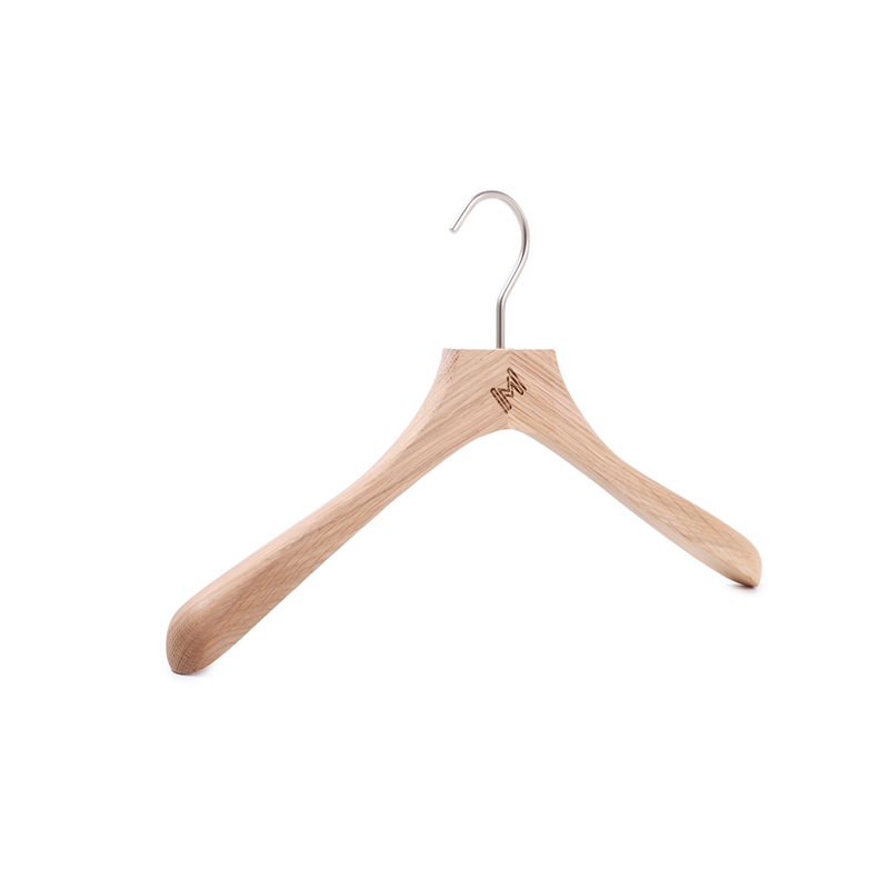 Natural beech wood top hanger without painting