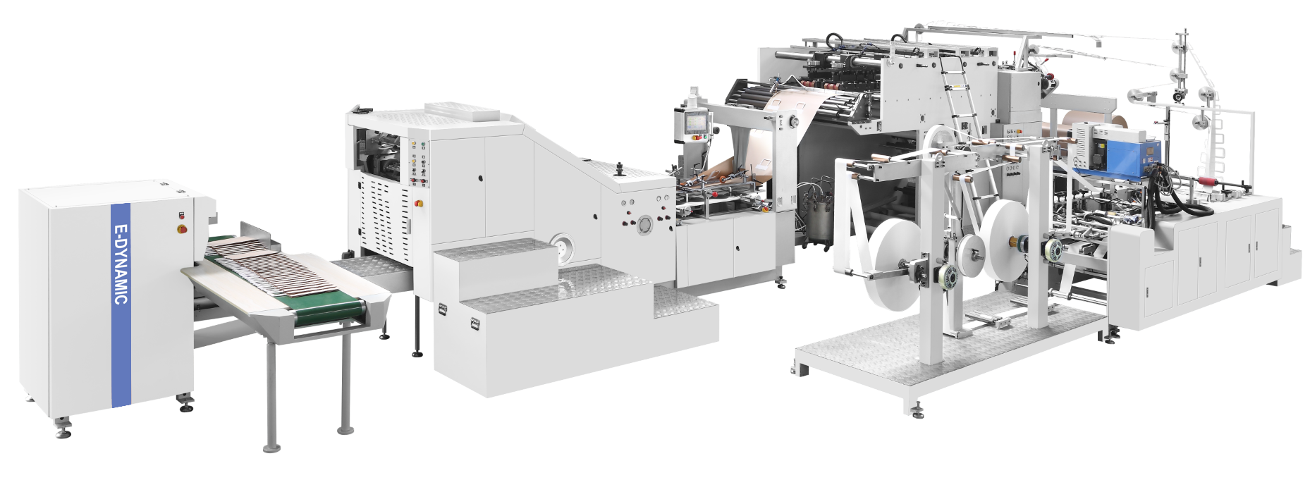 Fully Automatic Square Bottom Paper Bag Machine with Twist Handle Inline