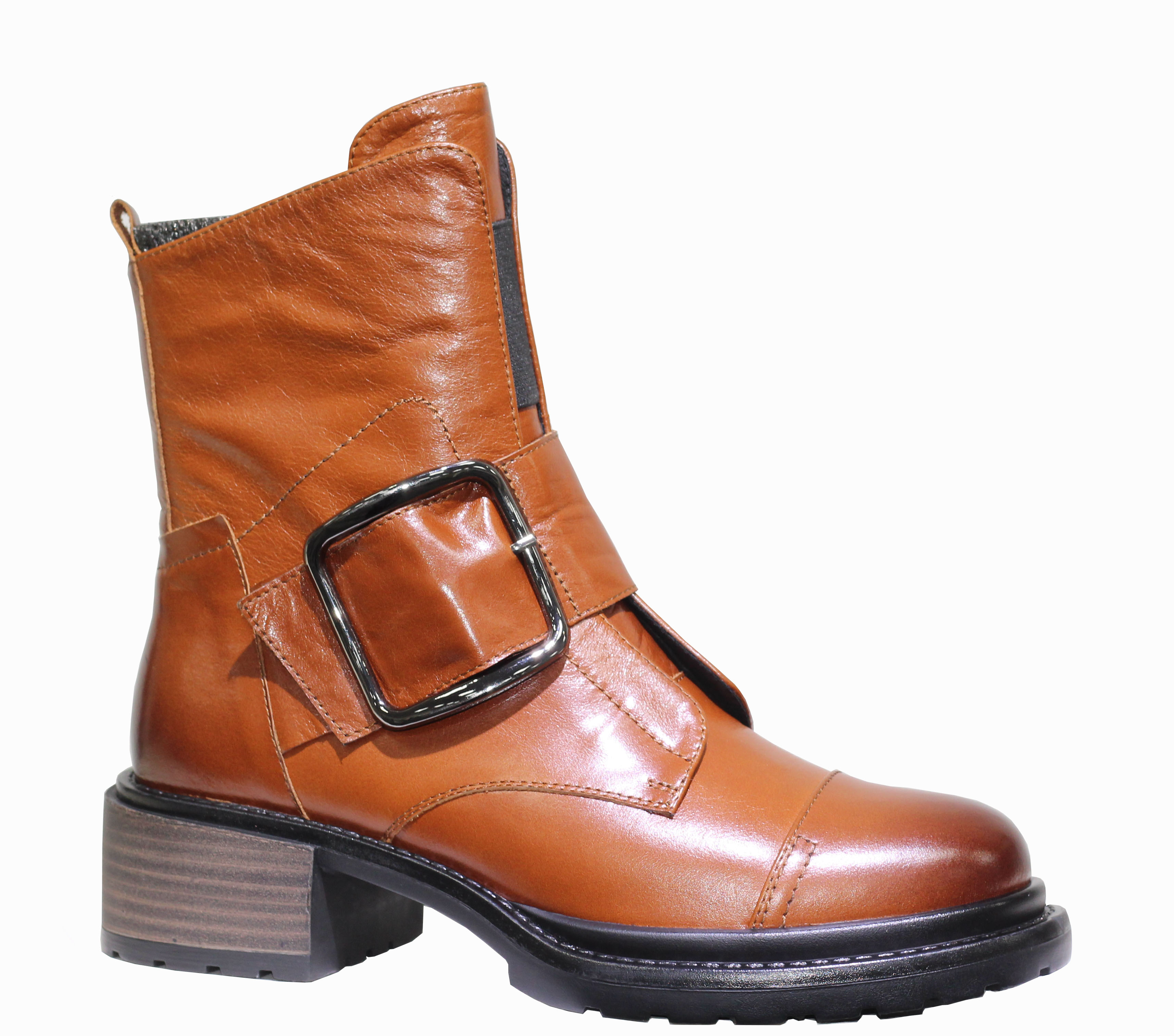 Bu-04 Leather Ankle Boots