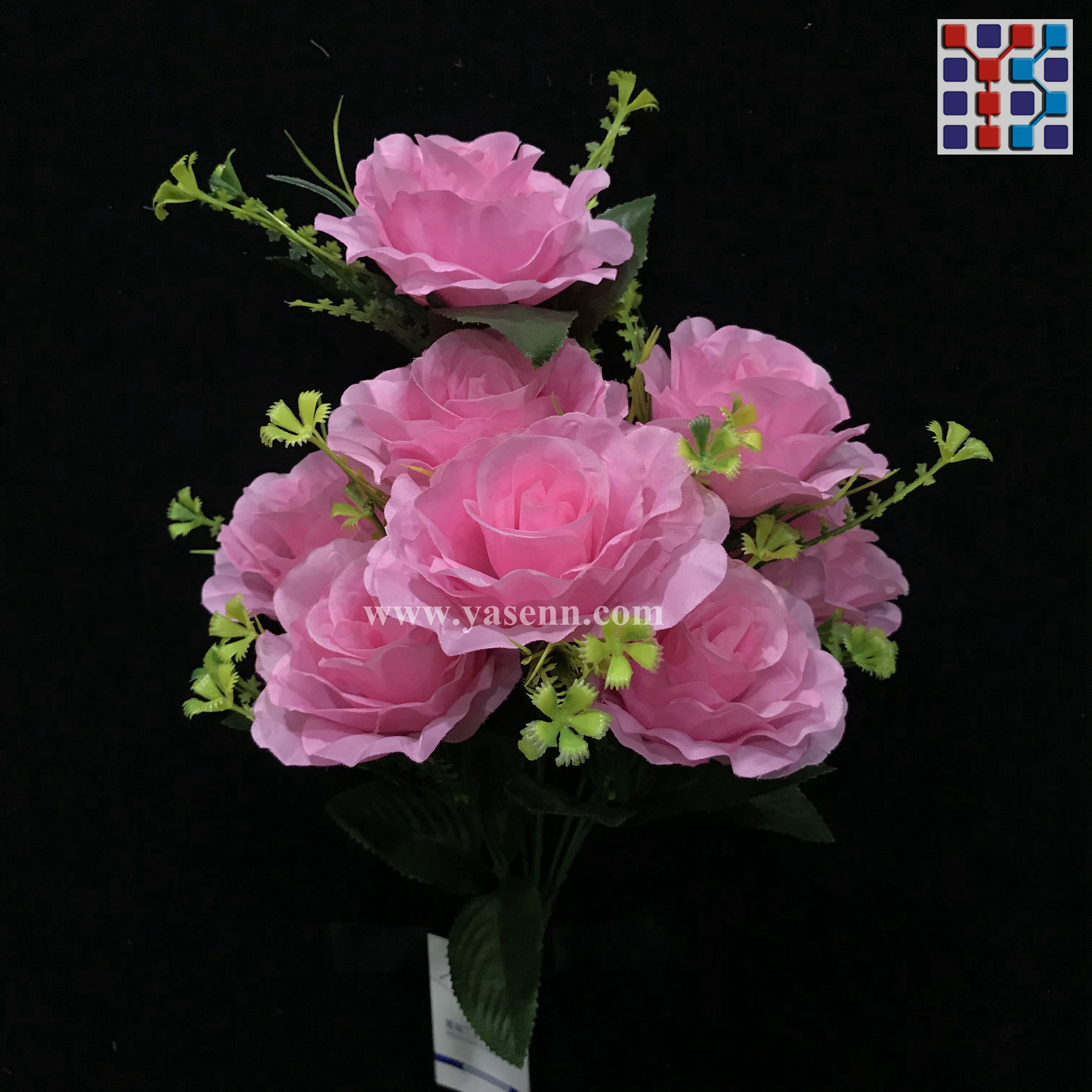 9 branches of rose