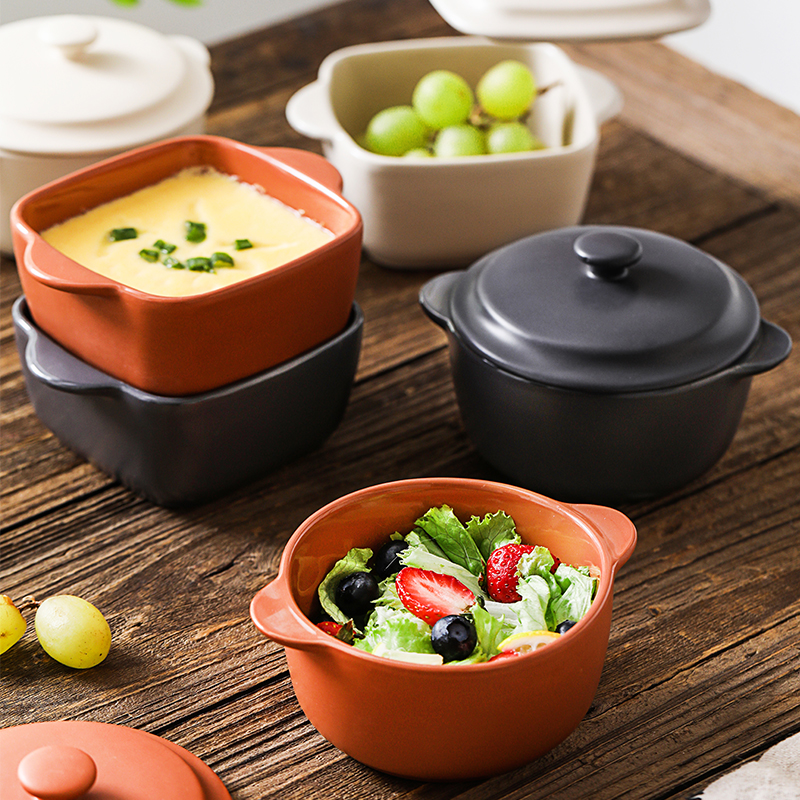 RAW clay color Mini Round Casserole