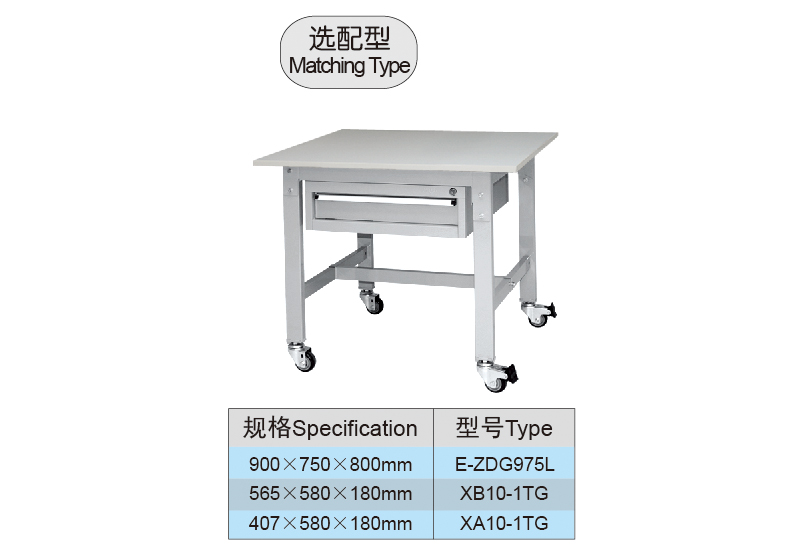 900mm Moveable Complete Industrial Workstation & Cabinet Combo