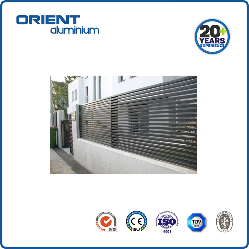 Orient Aluminum Privacy Slats Horizontal Slat Fence Aluminum Slat Fence Panel Garden Fence