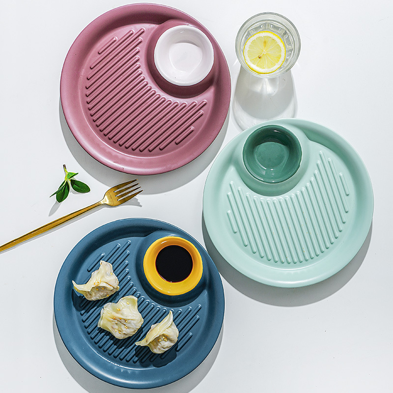 Contrast color Dumpling Palte