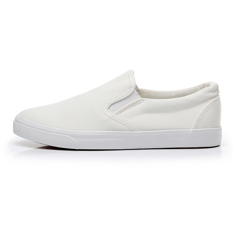 Vulcanized canvas shoes men and women slip-on casual loafers