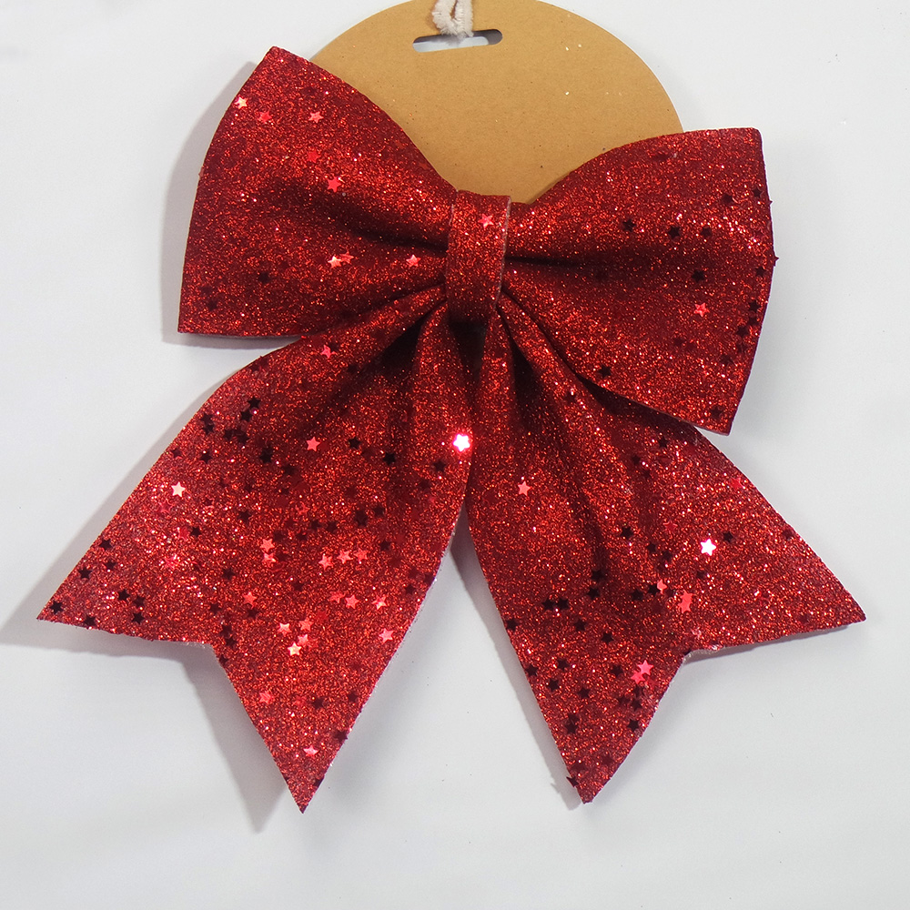 New Designed Christmas Tree Ornaments Sequin Bowknot