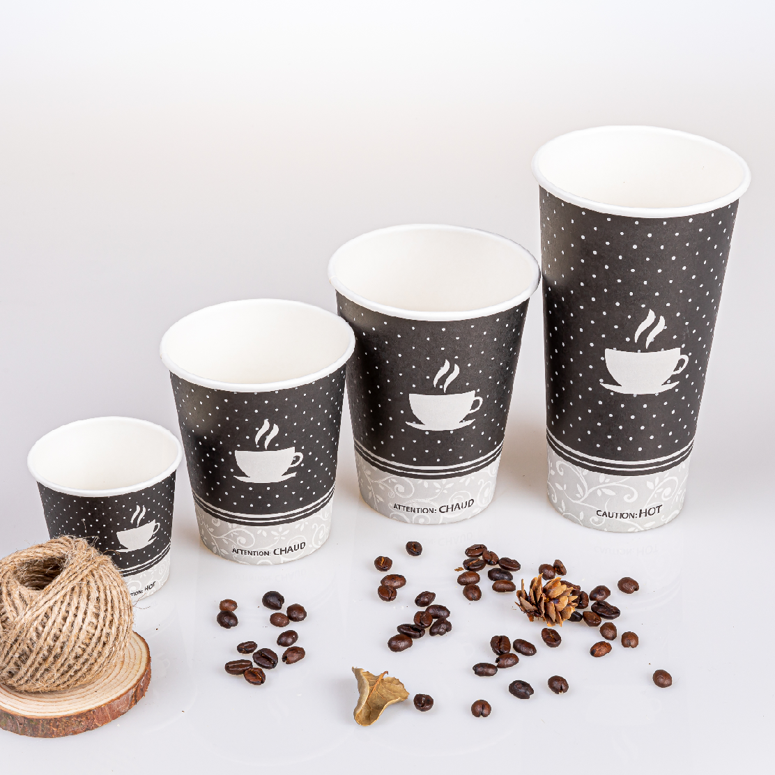 2.5oz-24oz pla/pe coated single wall paper cup