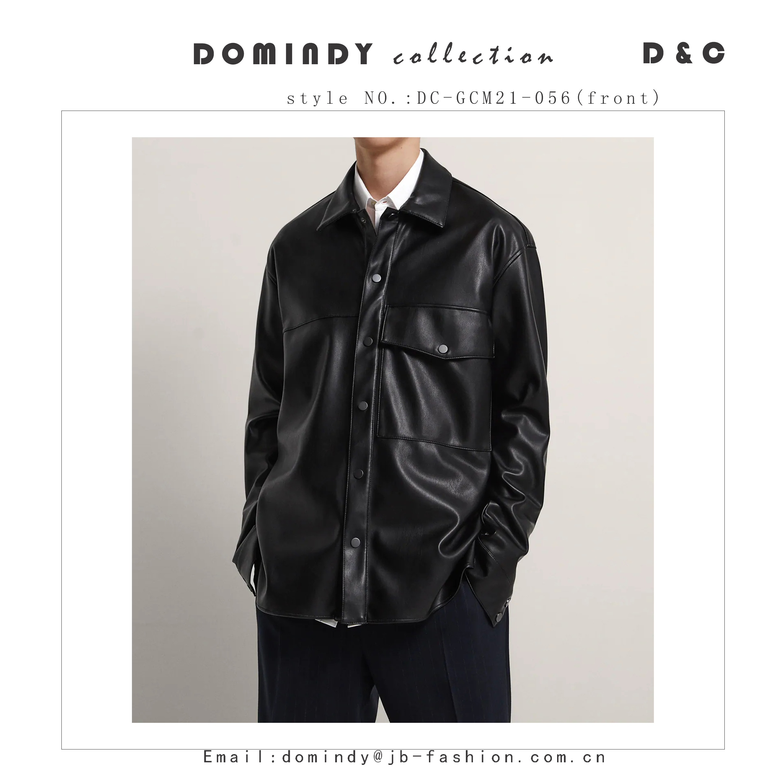 Men's leather coat/men's coat/men's shirt