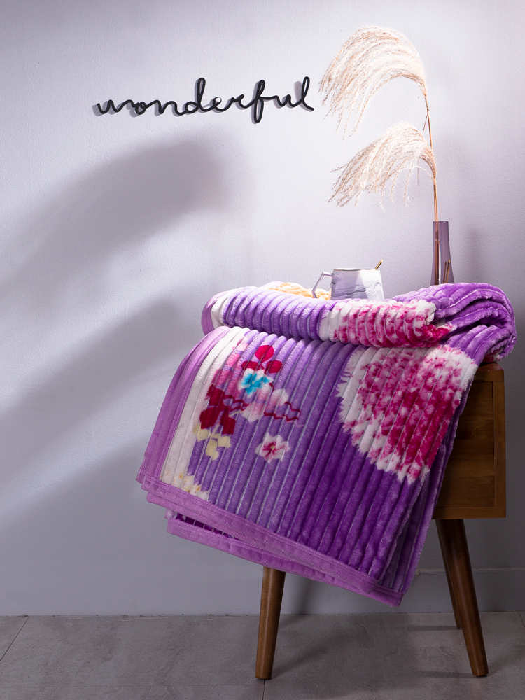 Jacquard line printing flannel