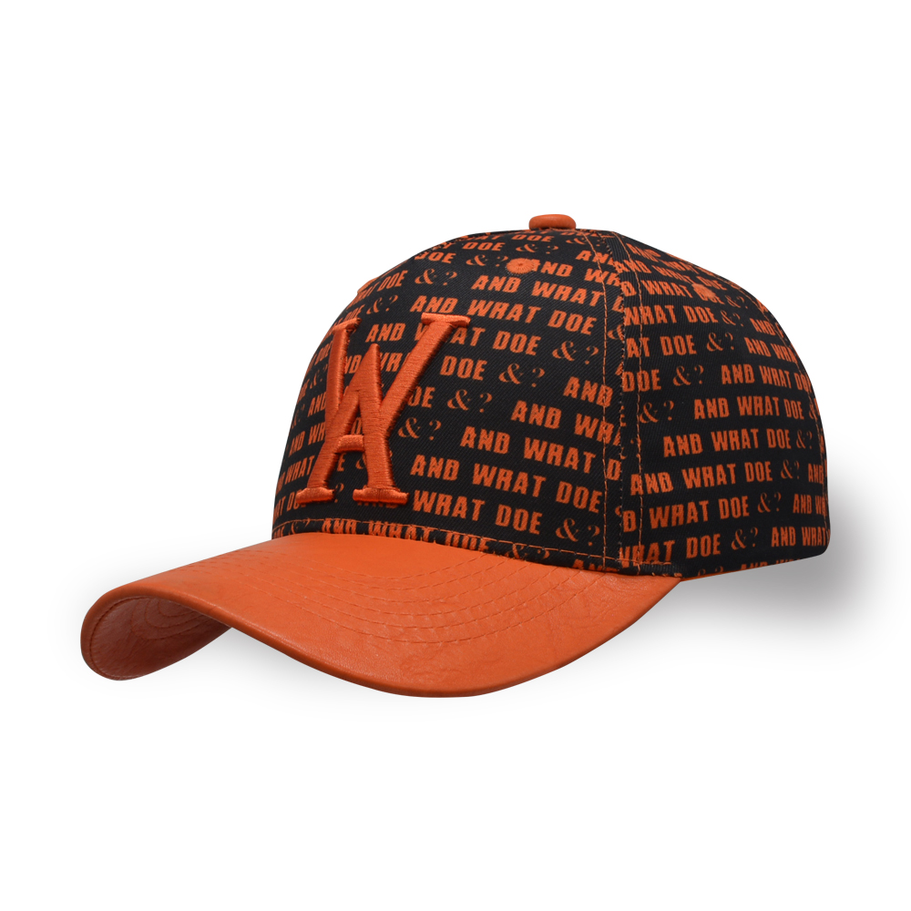 6 panel 3D embroidery sublimation printing baseball cap