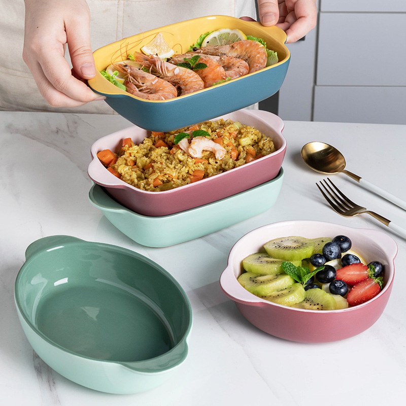 Contrast color Baking Dish