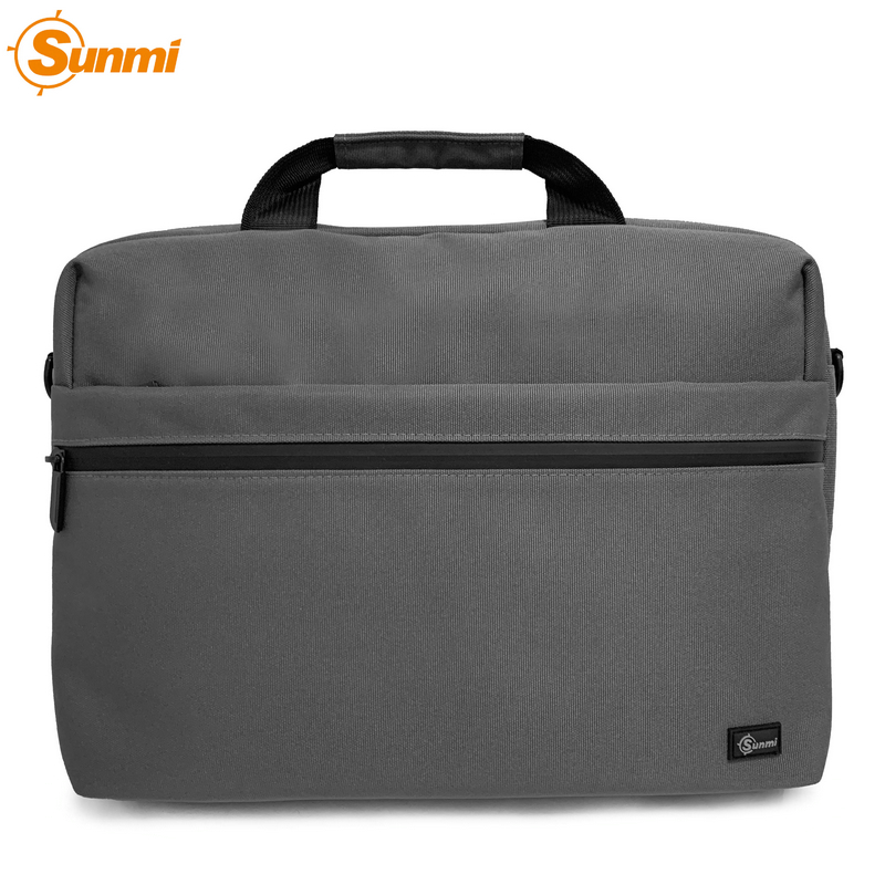 High quality conference shoulder briefcase laptop bag with waterproof zipper Expandable Water-Repellent Shoulder Messenger Bag