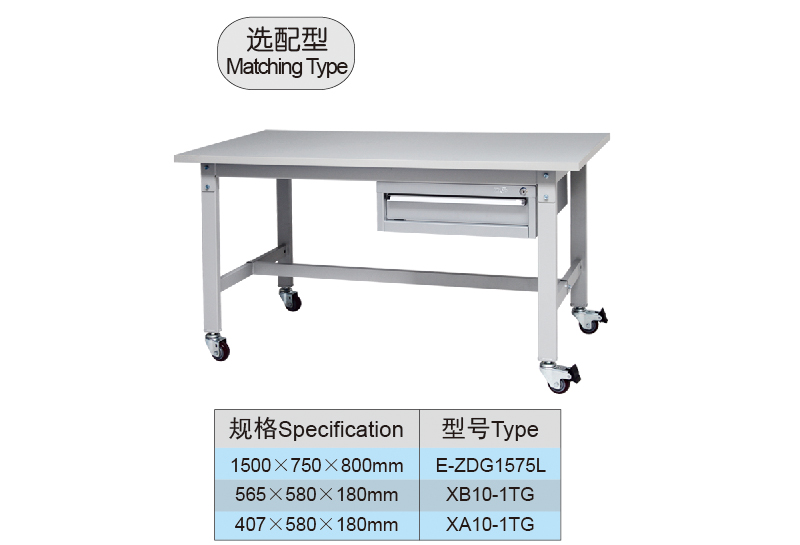 1500mm Moveable Complete Industrial Workstation & Cabinet Combo