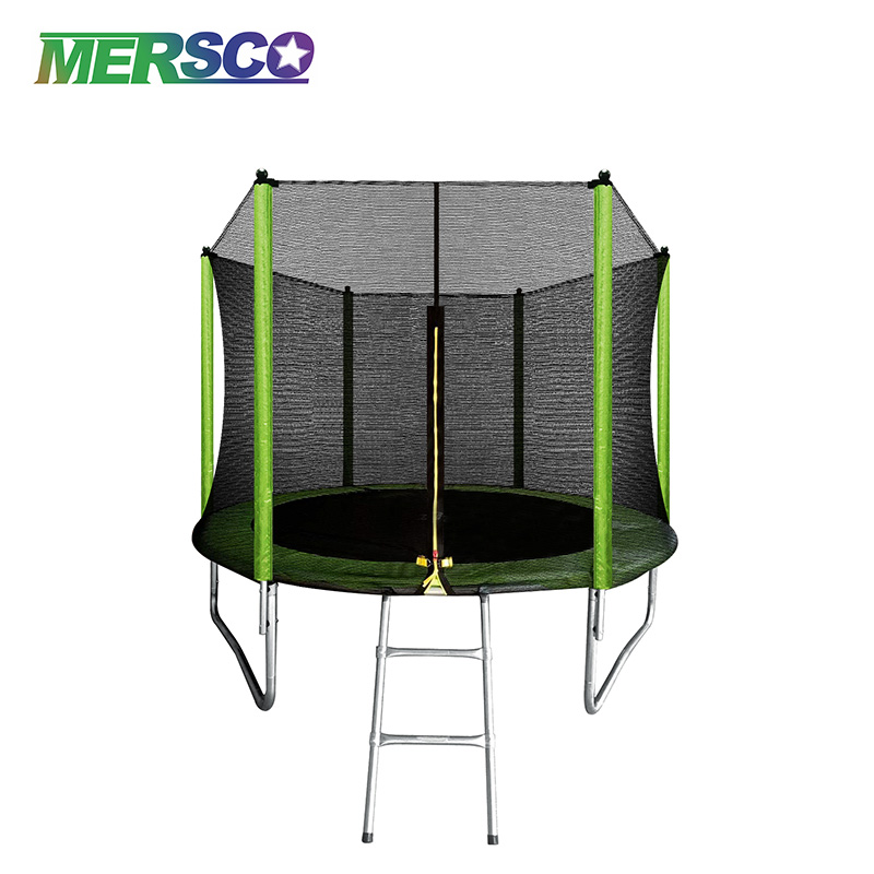 Mersco Large outdoor trampoline with safety enclosure