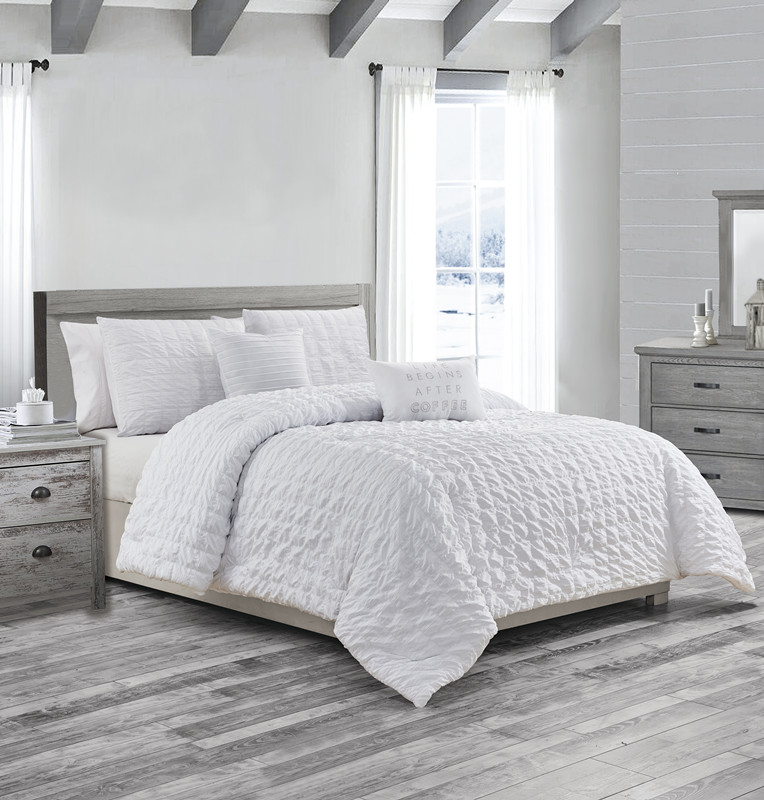 Seersucker Quilt Comforter perfect warm brand wholesale high quality soft cozy king size flannel Velvet Bedding Queen Bed flannel comforter set