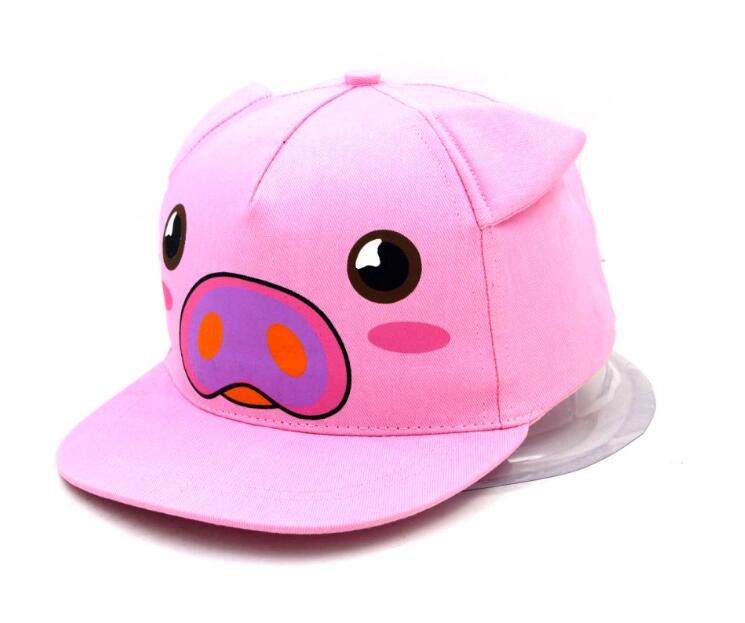 Cute animal printing child cap