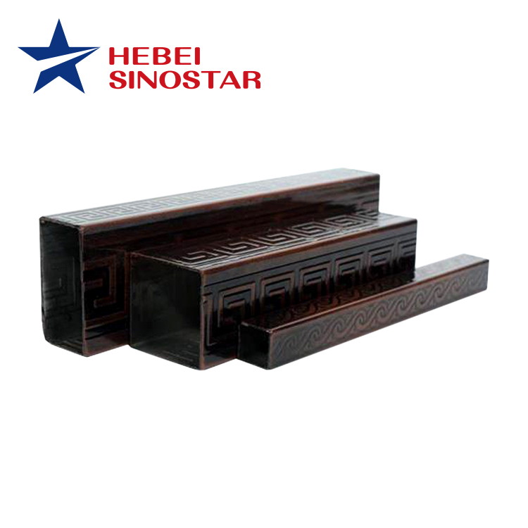 Galvanized Embossed Rectangular Steel Tube
