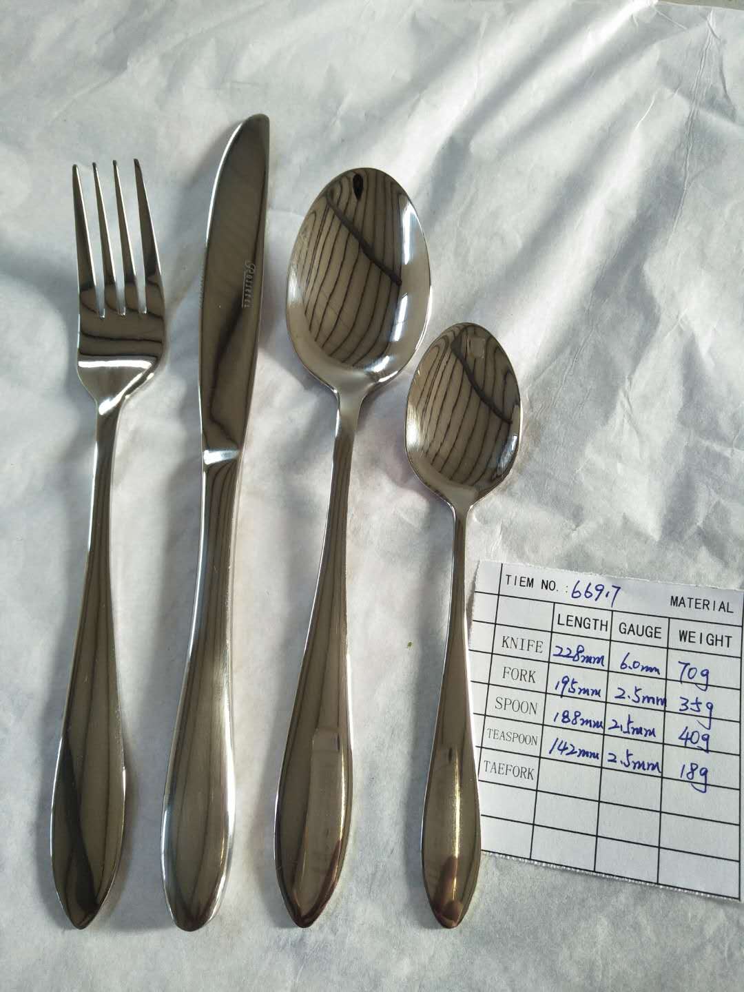 Knife/Fork/Spoon On Table