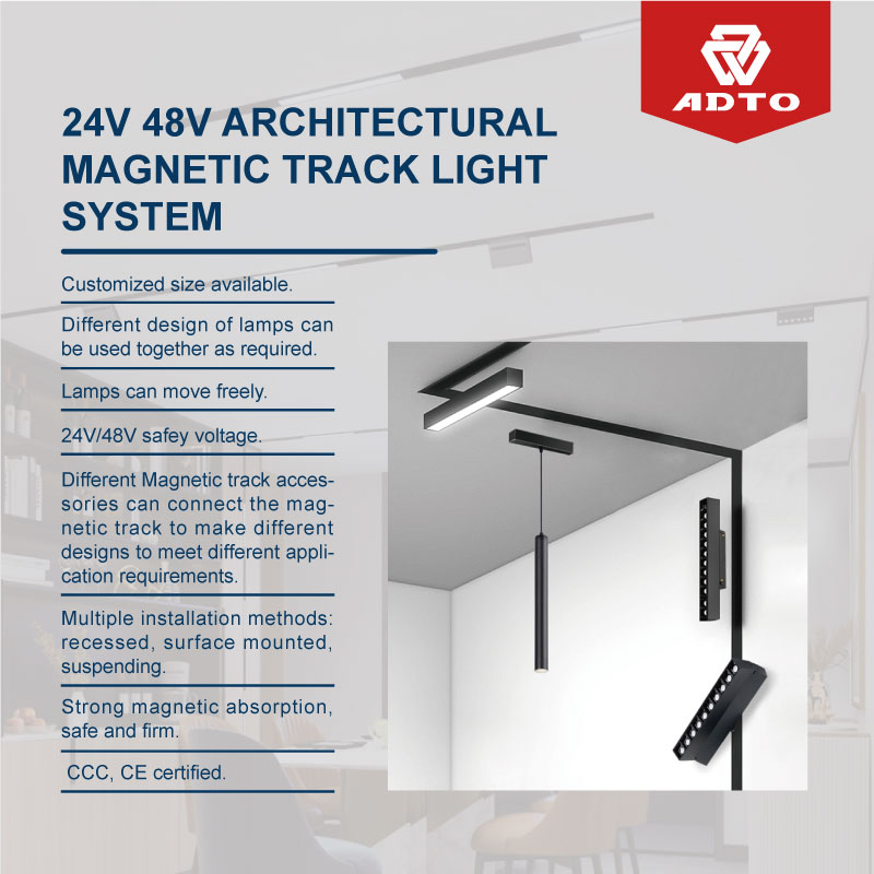 Architectural Magnetic Track Light System