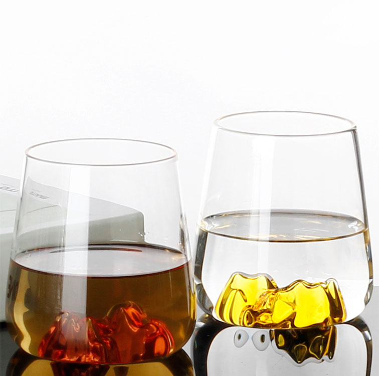 '0.43L' wine glass cup for wedding glassware set classic champagne stemless wine glass