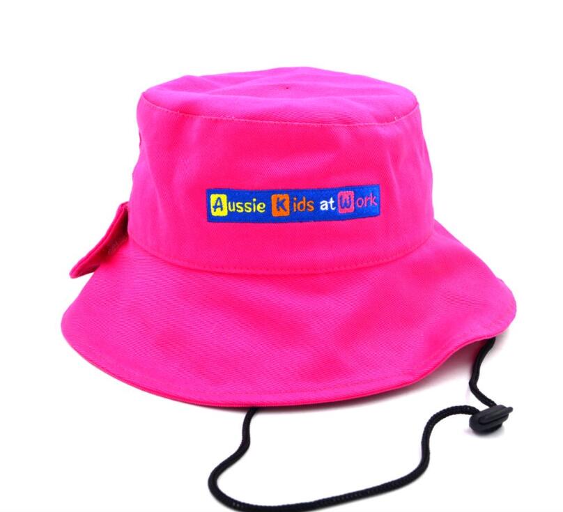 Embroidery lady cotton bucket hat