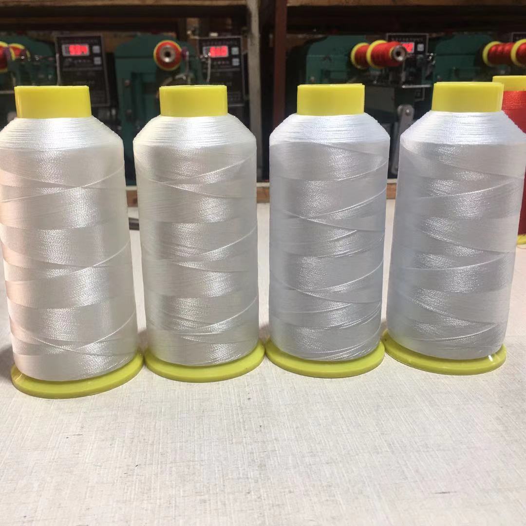100% polyester embroidery thread 120D/2 raw white dyed white thread