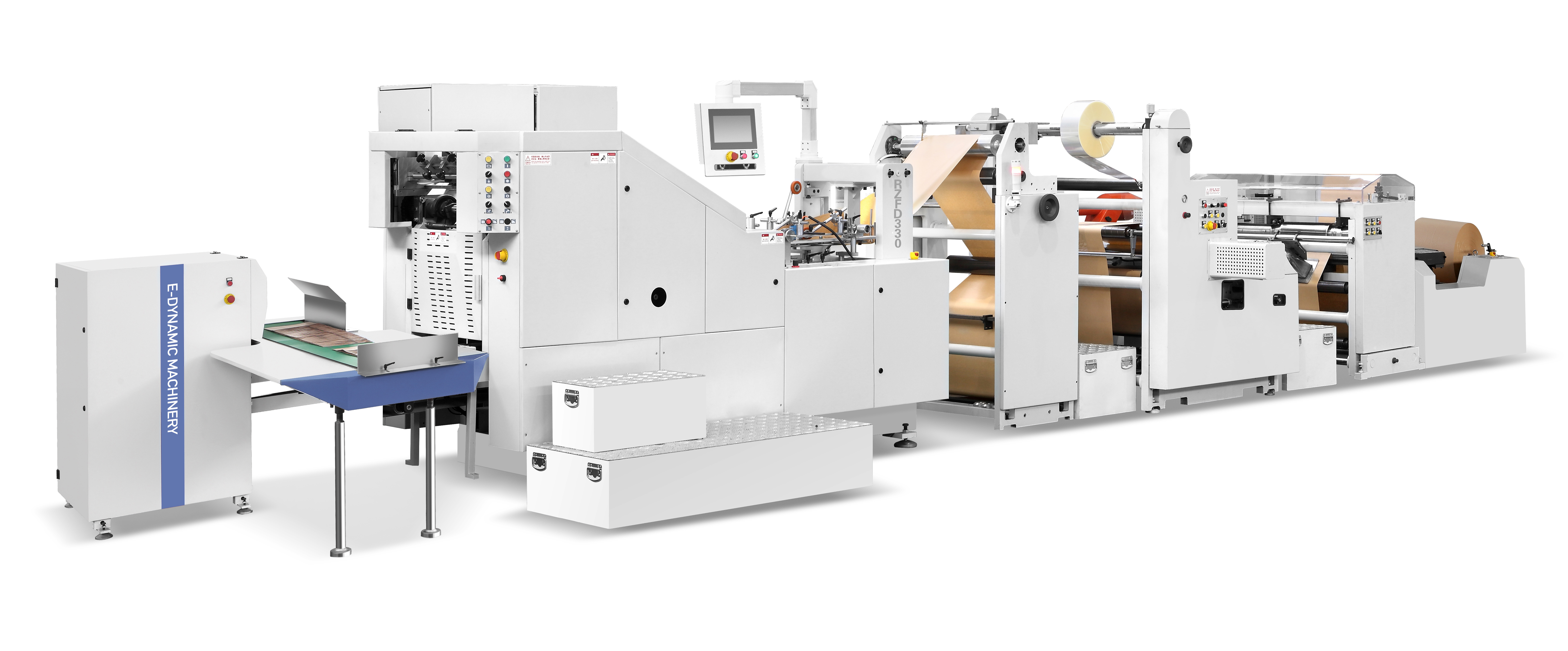 Fully Automatic Square Bottom Paper Bag Making Mchine with Windows