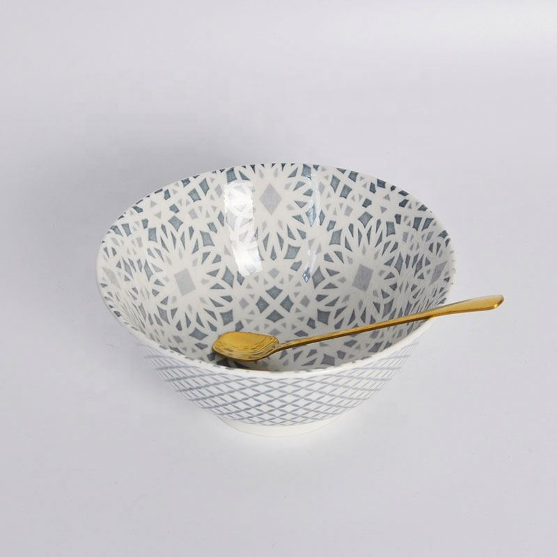 2019 New Design Cereal Bulk Glass Bowls Ceramic Curry Bowl