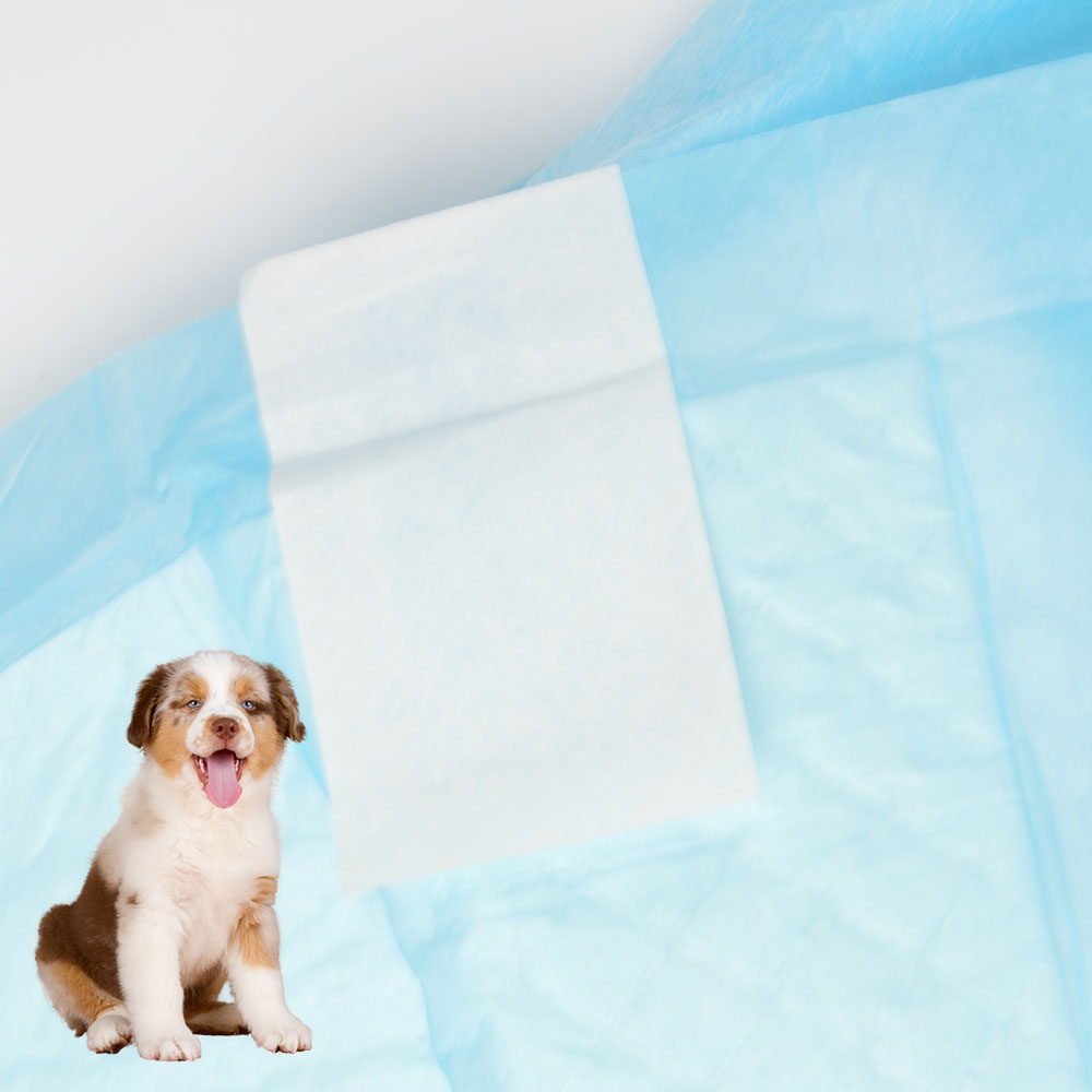 Best quality puppy pads with corner stickers