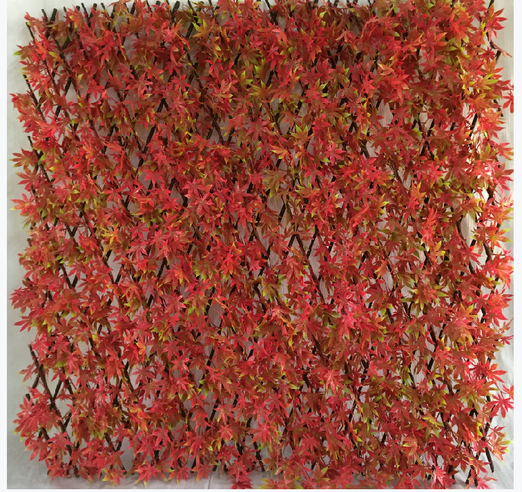 Willow expanding trellis with artificial leaf