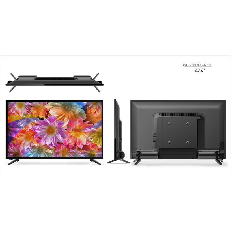 236 inch tempered glass sound column speaker LCD TV