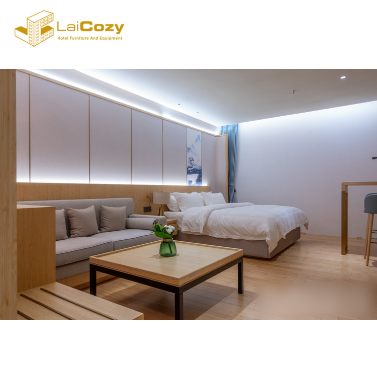 Customized hotel living room queen bed Villa Furniture Bedroom Furniture Set