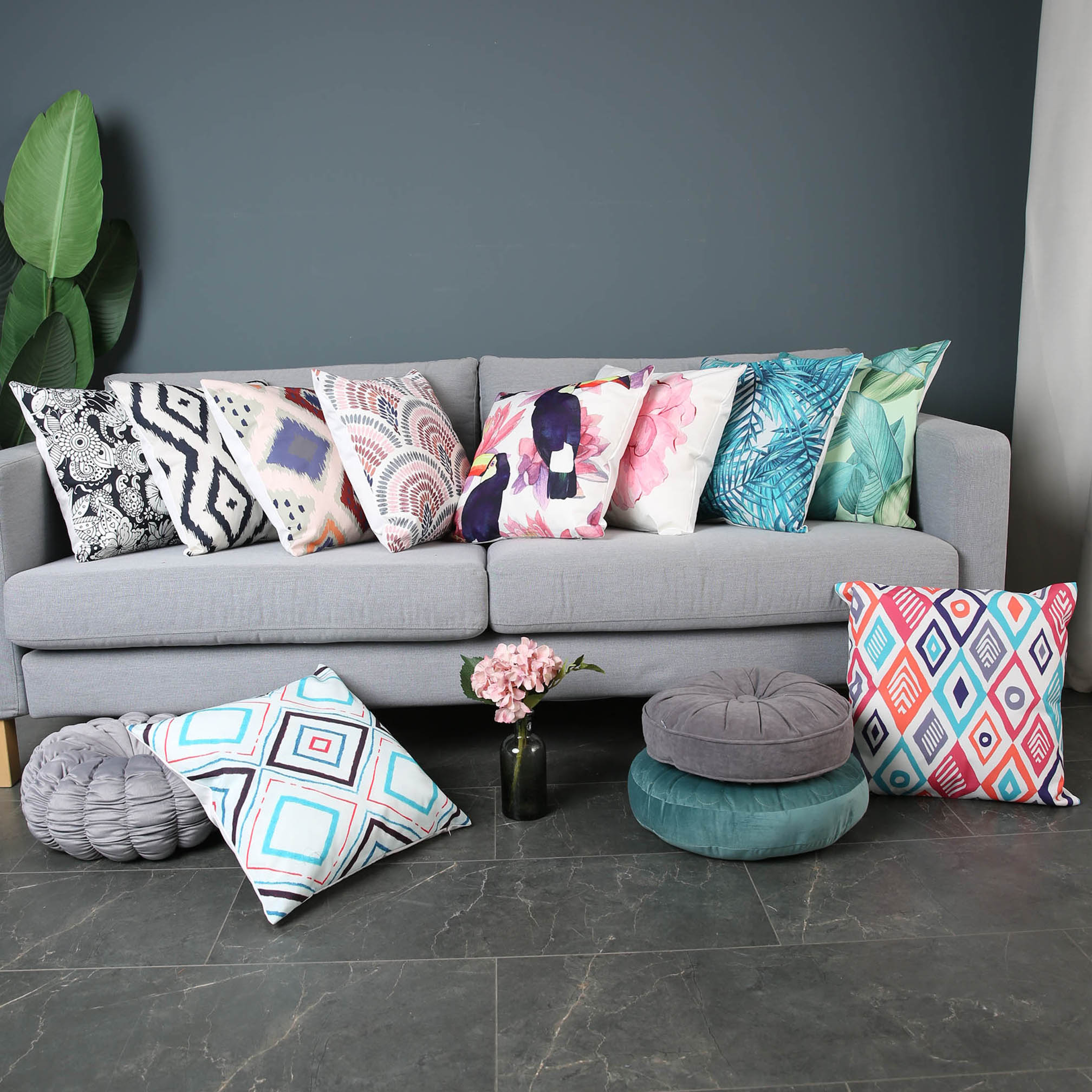 Printing Cusion/Pillow/Tablerunner /blanket for Home Sofa Office Seat Decoration